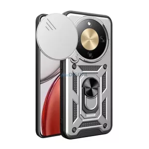 Defender szilikon telefonvédő (ütésállóság, tartógyűrű, kameravédő) EZÜST Honor Magic 8 Lite