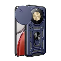   Defender szilikon telefonvédő (ütésállóság, tartógyűrű, kameravédő) SÖTÉTKÉK Honor Magic 8 Lite