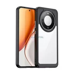   Szilikon telefonvédő (ütésállóság, átlátszó hátlap) FEKETE Honor Magic 8 Lite