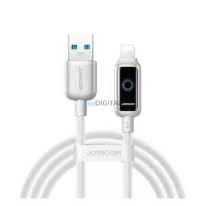 JOYROOM STARFLIGHT adatkábel (Type-C - lightning, 3A, PD gyorstöltő, LED jelzés, 120cm) FEHÉR Apple IPAD, IPAD 2, IPAD (3rd Generation)