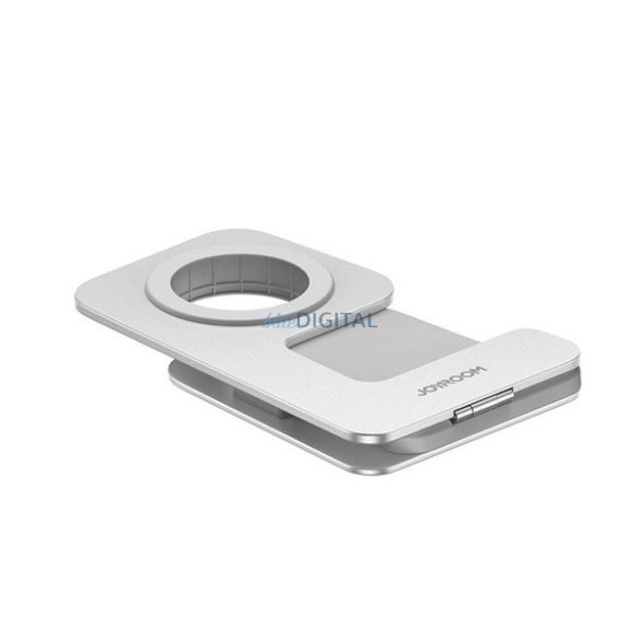 JOYROOM asztali töltőállvány (wireless, Apple Watch töltő, összehajtható) EZÜST Apple iPhone 8 4.7, iPhone 8 Plus 5.5, iPhone X 5.8