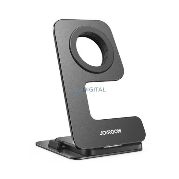 JOYROOM asztali töltőállvány (wireless, Apple Watch töltő, összehajtható) FEKETE Apple iPhone 8 4.7, iPhone 8 Plus 5.5, iPhone X 5.8