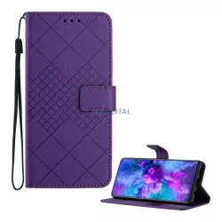   Tok álló, bőr hatású (FLIP, oldalra nyíló, asztali tartó, négyzet, prémium) LILA Honor Magic 8 Lite