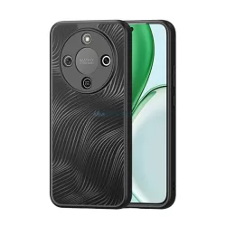   DUX DUCIS AIMO szilikon telefonvédő (ütésállóság, kameravédő, matt, hullám) FEKETE Honor Magic 8 Lite