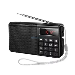   HOCO HI50 bluetooth hordozható hangszóró (v5.3, 5W, TF/microSD kártyaolvasó, FM rádió, AUX) FEKETE