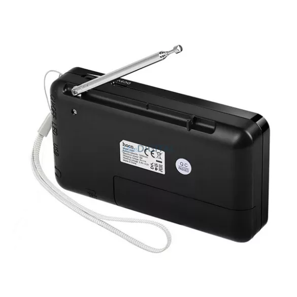 HOCO HI50 bluetooth hordozható hangszóró (v5.3, 5W, TF/microSD kártyaolvasó, FM rádió, AUX) FEKETE