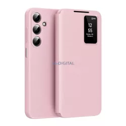   Tok álló (aktív FLIP, oldalra nyíló, Smart View Cover) RÓZSASZÍN Samsung Galaxy A17 5G (SM-A176), Galaxy A17 4G (SM-A175)