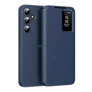 Tok álló (aktív FLIP, oldalra nyíló, Smart View Cover) SÖTÉTKÉK Samsung Galaxy S25 FE (SM-S731)