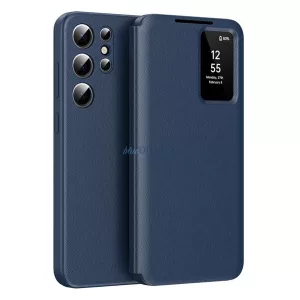 Tok álló (aktív FLIP, oldalra nyíló, Smart View Cover) SÖTÉTKÉK Samsung Galaxy S26 Ultra (SM-S948)