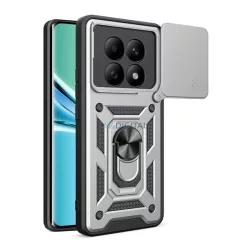   Defender szilikon telefonvédő (ütésállóság, tartógyűrű, kameravédő) EZÜST Xiaomi Redmi Note 15 5G