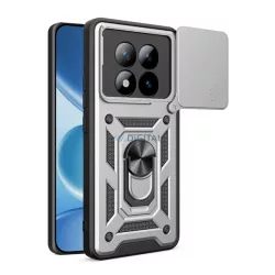   Defender szilikon telefonvédő (ütésállóság, tartógyűrű, kameravédő) EZÜST Xiaomi Redmi Note 15 Pro Plus 5G