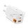 SPIGEN ESSENTIAL EE473EU hálózati töltő USB+2 Type-C aljzat (47W, PD gyorstöltő 3.0) FEHÉR