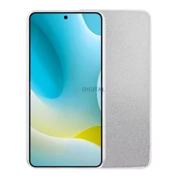   Szilikon telefonvédő (műanyag belső, csillogó hátlap) EZÜST Xiaomi Redmi Note 15 Pro 4G