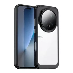   Szilikon telefonvédő (ütésállóság, átlátszó hátlap) FEKETE Honor Magic 8 Pro