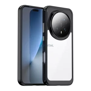 Szilikon telefonvédő (ütésállóság, átlátszó hátlap) FEKETE Honor Magic 8 Pro