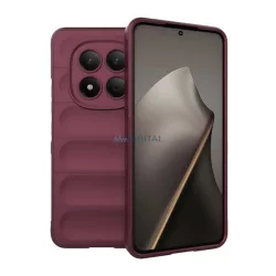   Szilikon telefonvédő (ütésállóság, kameravédő, 3D) BORDÓ Xiaomi Redmi Note 15 Pro 4G
