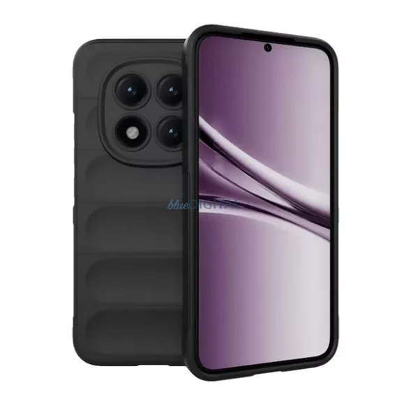 Szilikon telefonvédő (ütésállóság, kameravédő, 3D) FEKETE Xiaomi Redmi Note 15 Pro Plus 5G