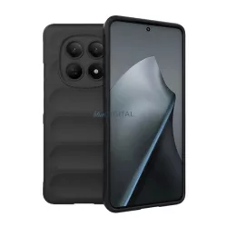   Szilikon telefonvédő (ütésállóság, kameravédő, 3D) FEKETE Xiaomi Redmi Note 15 4G