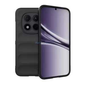 Szilikon telefonvédő (ütésállóság, kameravédő, 3D) FEKETE Xiaomi Redmi Note 15 Pro 5G