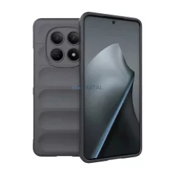   Szilikon telefonvédő (ütésállóság, kameravédő, 3D) SÖTÉTSZÜRKE Xiaomi Redmi Note 15 4G