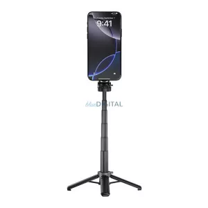 XO SS25 szelfibot (univerzális, 360°, állítható, bluetooth távkioldó, 40cm, mágneses) FEKETE