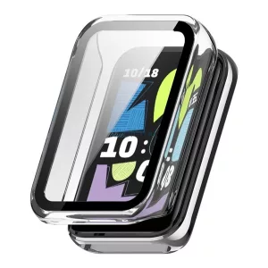 Műanyag keret (BUMPER, ütésállóság + kijelzővédő üveg) ÁTLÁTSZÓ Honor Band 10