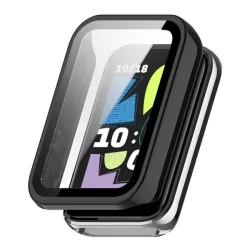   Műanyag keret (BUMPER, ütésállóság + kijelzővédő üveg) FEKETE Honor Band 10