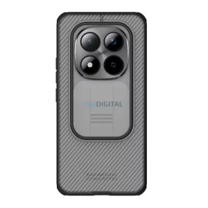 NILLKIN CAMSHIELD PRO szilikon telefonvédő (ütésállóság, kameravédő, csíkos) ÁTLÁTSZÓ/FEKETE Xiaomi Redmi Note 15 Pro Plus 5G