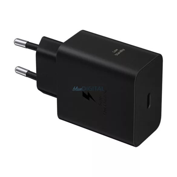SAMSUNG hálózati töltő Type-C aljzat (60W, PD gyorstöltő) FEKETE