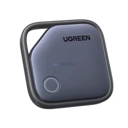   UGREEN CM919 bluetooth nyomkövető (kulcstartóra, táskára, valós idejű nyomkövetés, iOS kompatibilis, Type-C) SÖTÉTSZÜRKE