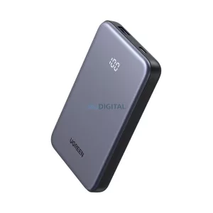 UGREEN PB507 vésztöltő USB+Type-C aljzat (10000mAh, 20W, PD gyorstöltő, LED kijelző) SÖTÉTSZÜRKE