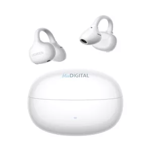 UGREEN WS218 CLIPBUDS bluetooth fülhallgató SZTEREO (v6.0, TWS, aktív zajszűrő, fülre akasztható, IPX4 + töltőtok) FEHÉR