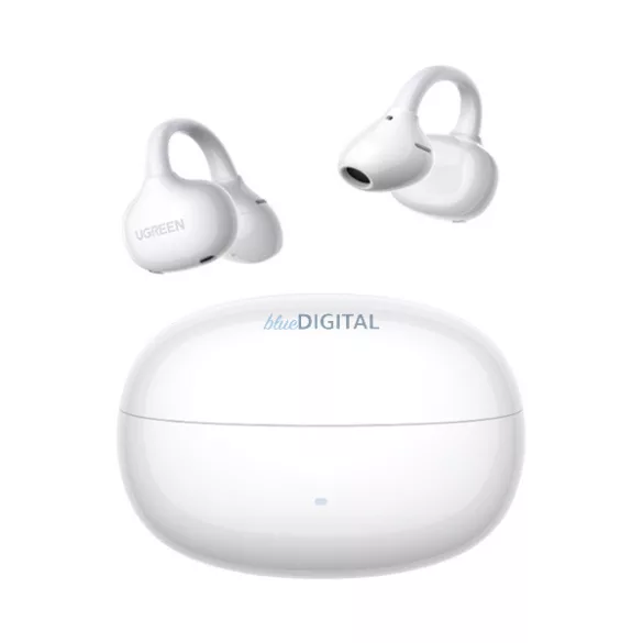 UGREEN WS218 CLIPBUDS bluetooth fülhallgató SZTEREO (v6.0, TWS, aktív zajszűrő, fülre akasztható, IPX4 + töltőtok) FEHÉR