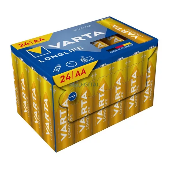 VARTA LONGLIFE CUBE tartós elem (AA, LR06, 1.5V, lítium) 24db/csomag
