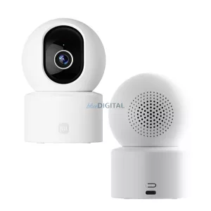 XIAOMI Smart Camera C302 beltéri biztonsági kamera (360°-os, mikrofon, éjjellátó, AI mozgásérzékelés, 2K UHD) FEHÉR