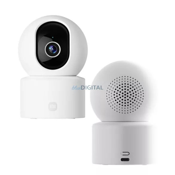 XIAOMI Smart Camera C302 beltéri biztonsági kamera (360°-os, mikrofon, éjjellátó, AI mozgásérzékelés, 2K UHD) FEHÉR