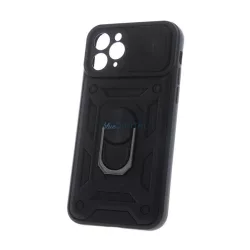   Defender szilikon telefonvédő (ütésállóság, tartógyűrű, kameravédő) FEKETE Honor Magic 8 Pro