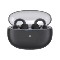   BASEUS AIRGO 1 RING bluetooth fülhallgató SZTEREO (v5.3, TWS, fülre akasztható, mikrofon + töltőtok) FEKETE