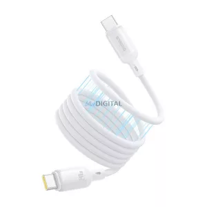 BASEUS PICOGO adatkábel (Type-C - Type-C, 240W, PD gyorstöltő, mágneses, 100cm) FEHÉR