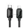 HOCO U146 adatkábel (Type-C - lightning, 30W, PD gyorstöltő, LED kijelző, 120cm) FEKETE Apple iPhone 13 Pro Max, iPhone 14 Pro Max, iPhone 12