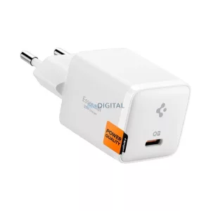 SPIGEN ESSENTIAL EE301EU hálózati töltő Type-C aljzat (30W, PD gyorstöltő 3.0) FEHÉR
