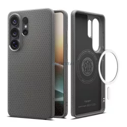   SPIGEN LIQUID AIR szilikon telefonvédő (ütésállóság, légpárnás sarok, rombusz, MagSafe) SÖTÉTSZÜRKE Samsung Galaxy S26 Ultra (SM-S948)