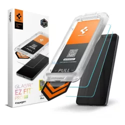   SPIGEN GLASS TR EZ FIT PRO HD képernyővédő üveg 2db (2.5D, tokbarát, ultravékony, 0.2mm, 9H + segédkeret) ÁTLÁTSZÓ Samsung Galaxy S26 (SM-S942)