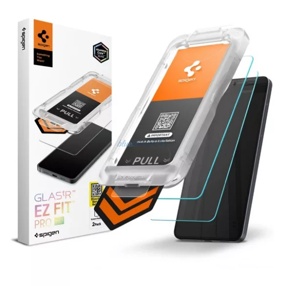 SPIGEN GLASS TR EZ FIT PRO HD képernyővédő üveg 2db (2.5D, tokbarát, ultravékony, 0.2mm, 9H + segédkeret) ÁTLÁTSZÓ Samsung Galaxy S26 (SM-S942)