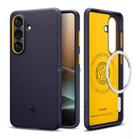 SPIGEN NANO POP szilikon telefonvédő (kameravédő, MagSafe) SÖTÉTKÉK Samsung Galaxy S26 (SM-S942)