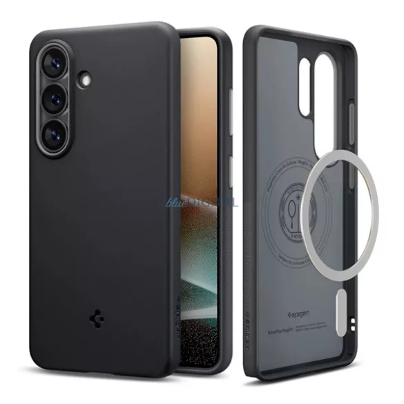 SPIGEN NANO POP szilikon telefonvédő (kameravédő, MagSafe) FEKETE Samsung Galaxy S26 Ultra (SM-S948)
