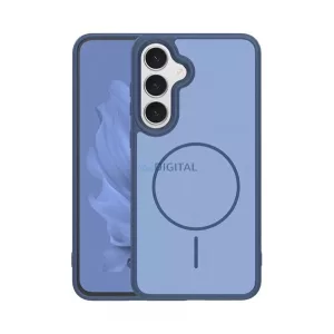 Szilikon telefonvédő (műanyag hátlap, ütésállóság, légpárnás sarok, kameravédő, MagSafe) SÖTÉTKÉK Samsung Galaxy S26 (SM-S942)
