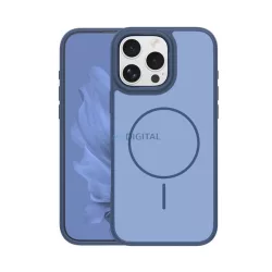   Szilikon telefonvédő (műanyag hátlap, ütésállóság, légpárnás sarok, kameravédő, MagSafe) SÖTÉTKÉK Apple iPhone 16 Pro