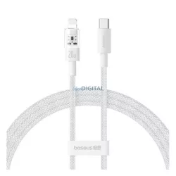   BASEUS GEM adatkábel (USB - lightning, 20W, PD gyorstöltő, cipőfűző, 100cm) FEHÉR Apple IPAD (4th Generation), IPAD Air 2, IPAD Pro 9.7