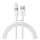 BASEUS DISPLAY II adatkábel (USB - lightning, 2.4A, gyorstöltő, cipőfűző, LED kijelző, 200cm) FEHÉR Apple IPAD (4th Generation), IPAD Air 2, IPAD Pro 9.7